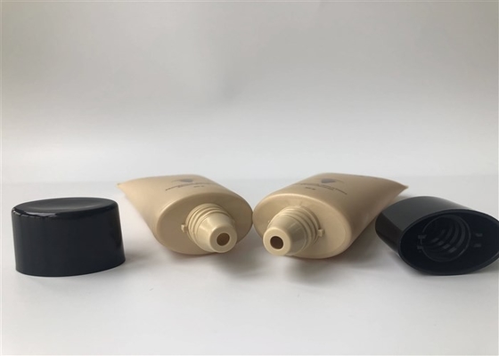 Colored OMF Plastic Cosmetic Tubes / Elliptical Cap Cosmetic Cream Packaging
