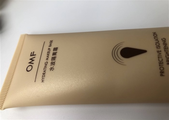 Colored OMF Plastic Cosmetic Tubes / Elliptical Cap Cosmetic Cream Packaging