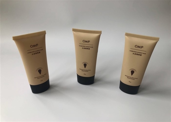 Colored OMF Plastic Cosmetic Tubes / Elliptical Cap Cosmetic Cream Packaging