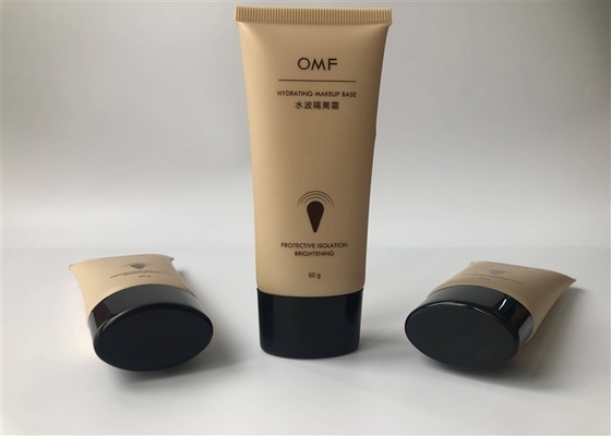 Colored OMF Plastic Cosmetic Tubes / Elliptical Cap Cosmetic Cream Packaging