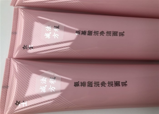 Empty Lotion Tubes Women Amino Acid Oil Control Cleanser With Milk White Straight Flat Cap