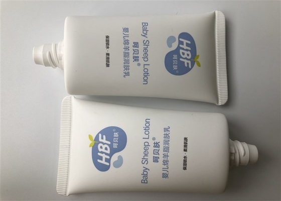 HBF Milk White Tube Body Sheep Lotion 4 Color Offset screen with Elliptical cap 35 mg