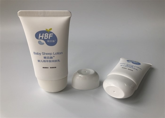 HBF Milk White Tube Body Sheep Lotion 4 Color Offset screen with Elliptical cap 35 mg