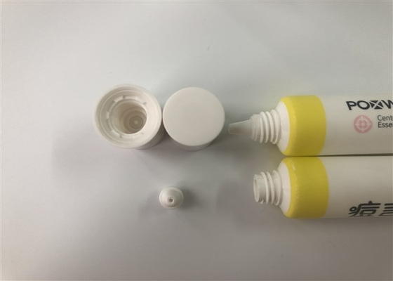 15g white essence cream tube plastic cosmetic tube 1c offset and 2c silk printing matt tube high cap and tips