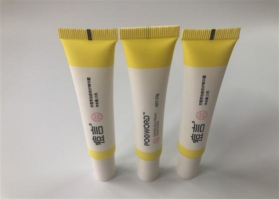 15g white essence cream tube plastic cosmetic tube 1c offset and 2c silk printing matt tube high cap and tips