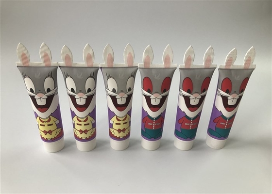 ASTA develops new products cartoon custom sealing tube series 30 ml milk white tube 6 color offset rabbit tail design