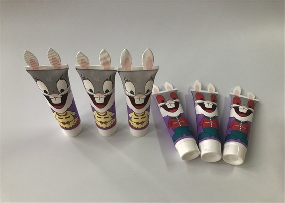 ASTA develops new products cartoon custom sealing tube series 30 ml milk white tube 6 color offset rabbit tail design