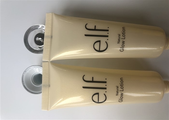 round head 1 color offset and silk screen with acrylic cap Dia25mm transparent tube elf Glow Lotion full size