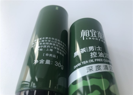 30g Plastic Cosmetic Tubes Green Silk Screen Printing Diameter 30mm