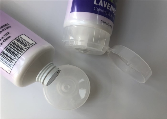 Lavender Plastic Lotion Tubes 177ml Edition Of White Pearl Light Transparent Flip Top Cap