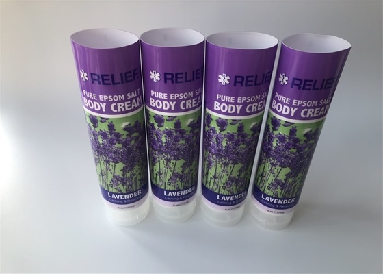 Lavender Plastic Lotion Tubes 177ml Edition Of White Pearl Light Transparent Flip Top Cap