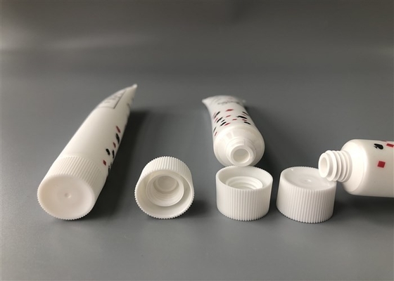 30ml Empty Cosmetic Tubes Long Long Diameter 19mm White Pearl Silk Screen Poker