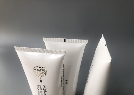 Colored Pearlescent Plastic Lotion Tubes With Straight Flat Cap 100g