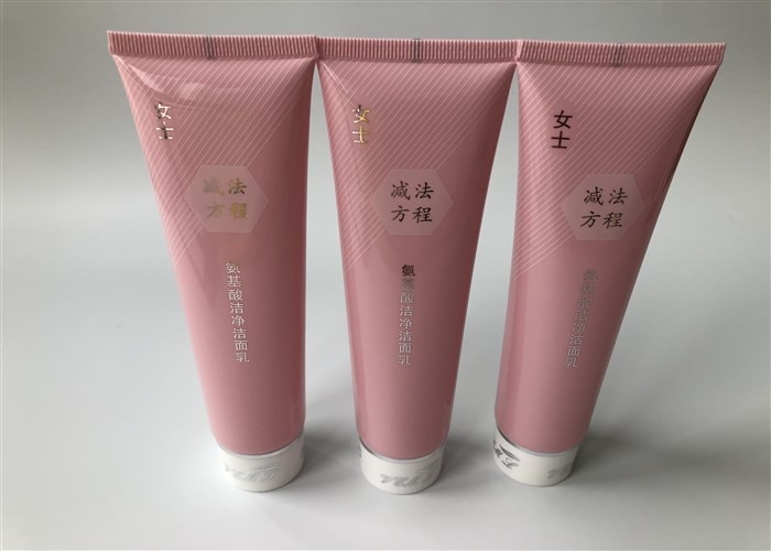 Empty Lotion Tubes Women Amino Acid Oil Control Cleanser With Milk White Straight Flat Cap