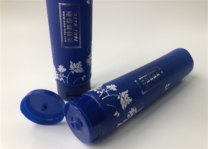 Diameter 30mm Dark Blue ASTA Characteristic Hose 1 Color Silk Print Hot Stamp Gold with Duckbill cap