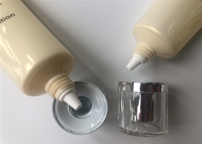 round head 1 color offset and silk screen with acrylic cap Dia25mm transparent tube elf Glow Lotion full size