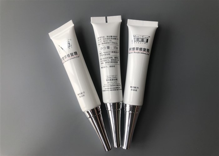 Med Care Lotion Tube Packaging , SK-II Cap Electroplated Lotion Tube Containers